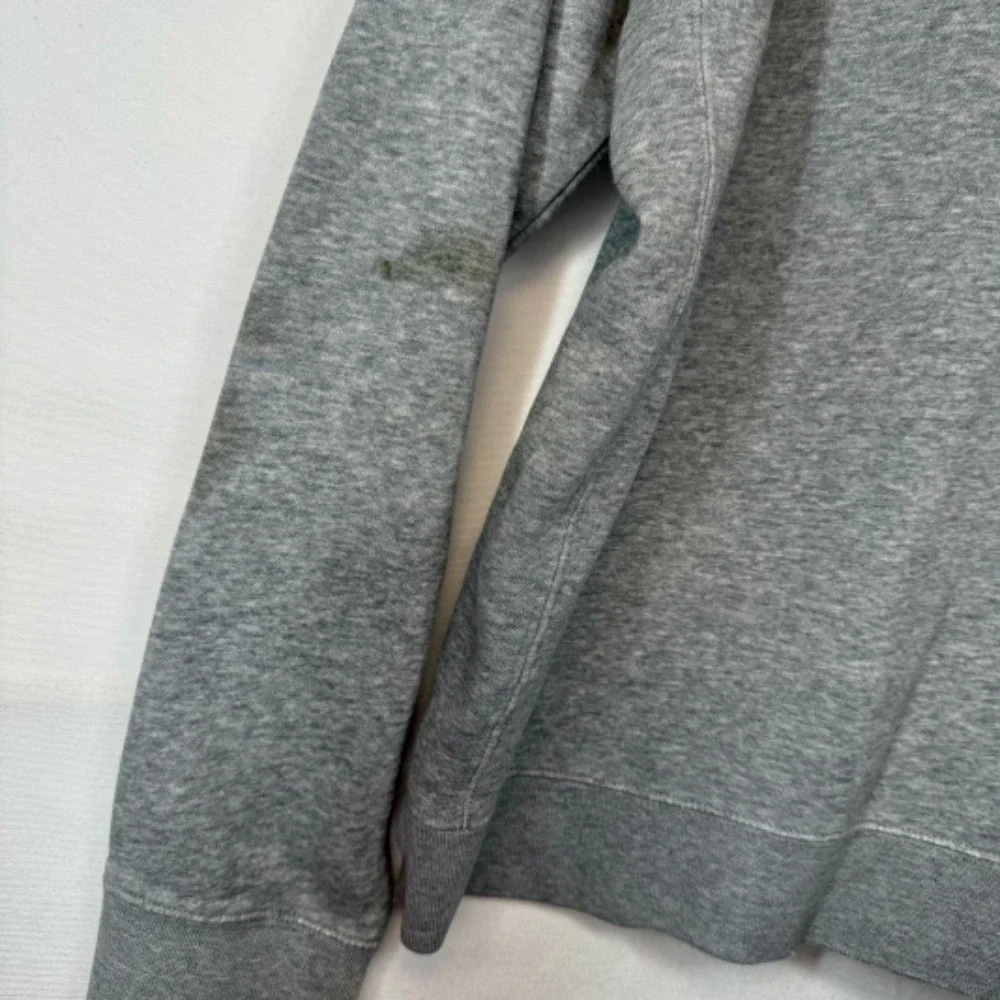 Nike Full Zip Hoodie Sweatshirt Everyday Casual Comfy Gray Diatressed‎ Sz Large